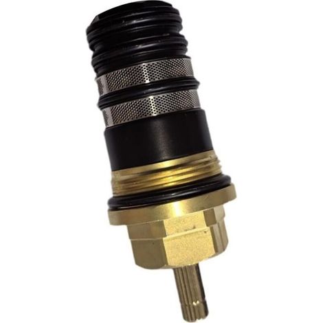 Cartouche thermostatique 3/4" compatible avec Hansgrohe – Pour vanne de régulation de température – Laiton noir – Réf. 94282000 (1/5)