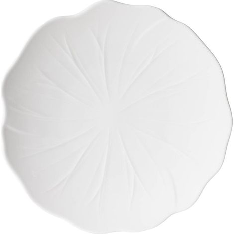 Table Passion - Assiette plate Dahlia blanche 27 cm (lot de 6)