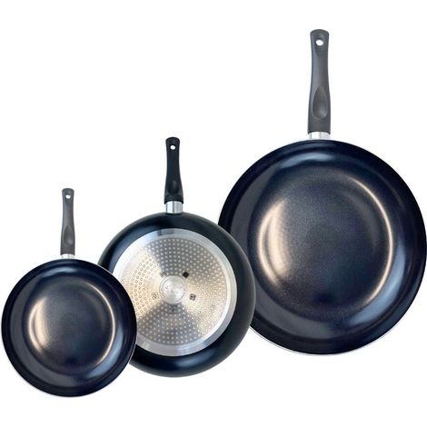Ensemble de 3 Poêles de cuisson 20, 24 et 32 cm et 4 faitouts 12, 16, 20 et 24 cm Elo Prima Brillant (1/5)