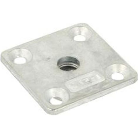 SISO placa de montaje. zamak. zincado. - siso metrica m-8 ,