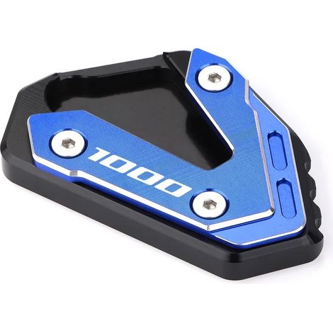 (GSxR1000 Blue1) Compatible pour SUZUKI GSX R 600 GSX-R 750 GSXR 1000 1000R Accessoires de moto Béquille Extension Pied Béquille latérale Agrandisseur Plaque Pad maxpower (1/4)