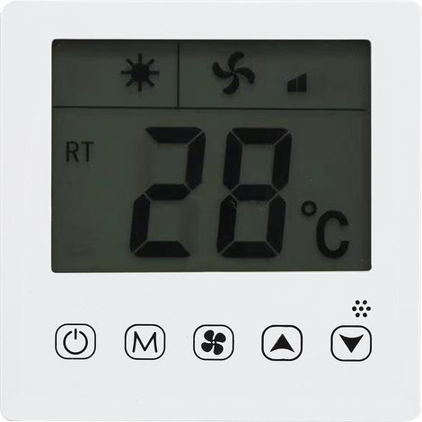 Thermostat numérique LCD 8839F pour climatiseur, régulateur de température avec écran tactile, 180-260 V CA