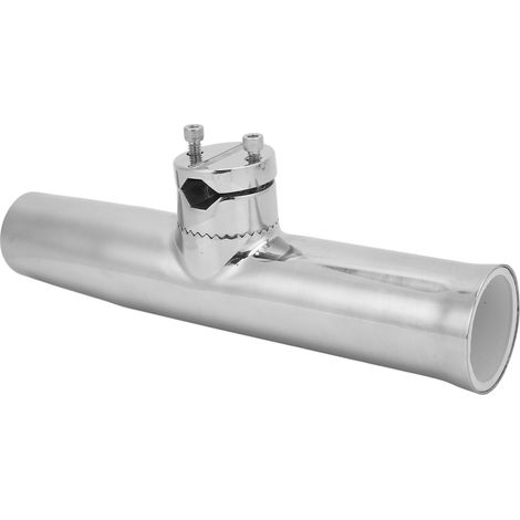 Support de canne à pêche à pince, 32 angles, acier inoxydable 316 poli miroir, pour rambarde 22-25 mm, fixation sans perçage (1/5)