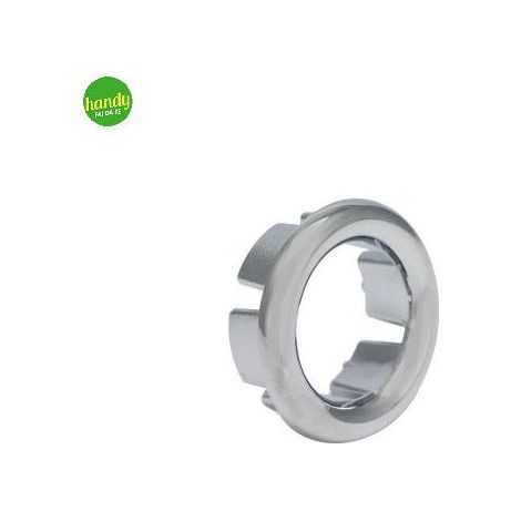 Borchia per troppo pieno Ambra Ø. 28 mm  abs cromo