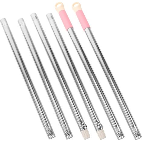Manche de balai à franges en acier inoxydable à 3 sections (1/5)