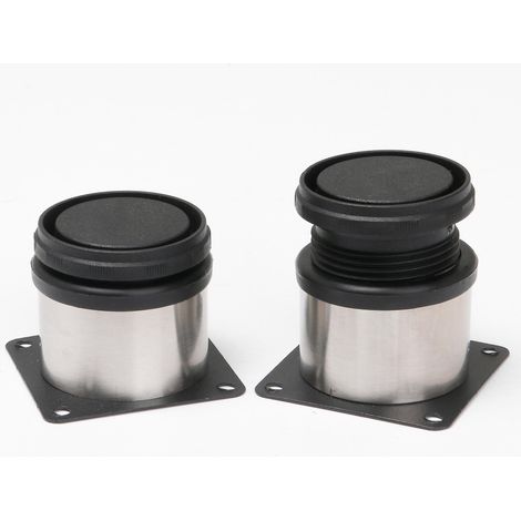 Ensemble de 16 pieds de meuble réglables en acier inoxydable avec tournevis (1/5)