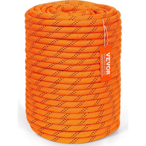 35,58 kN de résistance, corde polyester double tressage 48 brins pour balançoire, randonnée et sauvetage (1/5)