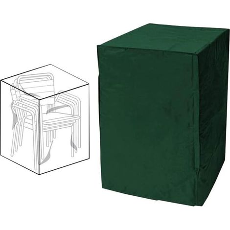 JSSEVN - Stackable Garden Chair Cover, Outdoor Garden Chair Cover, Waterproof Chair Protective Cover, Chair Cover (1/4)