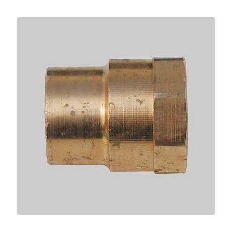 NIPLES BRONZO FILETTATO FEMMINA A SALDARE FEMMINA - 16 x 3/4