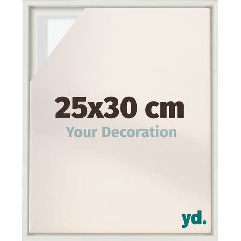 Your Decoration - Cadre flottant - Blanc Mat - Cadre en caisse américaine pour toile sur chassis - MDF - Lyon (1/5)