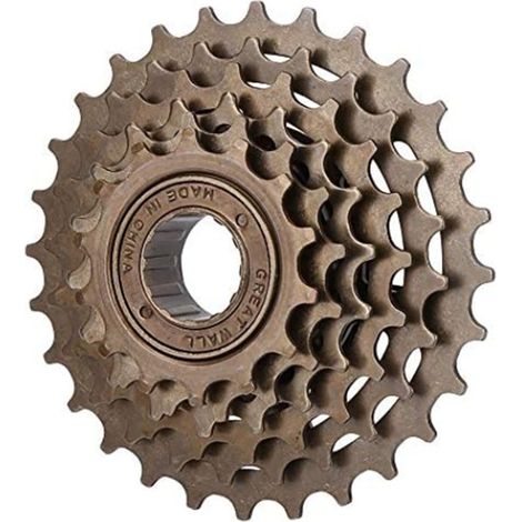 Cassette de vélo, pignon de volant d'inertie de vélo 6 vitesses pour promettre une rotation en douceur, marron (1/5)
