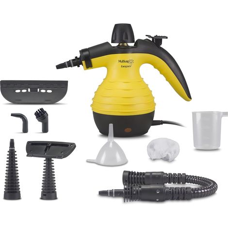 1 Nettoyeur Vapeur, 350 ml, 135°C, 3,2 Bars, 3 Mètres, Pour Sol, Tapis, Canapé (1/5)