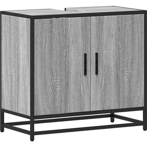 Maison Exclusive - Waschbeckenunterschrank Grau Sonoma 65x33x60 c