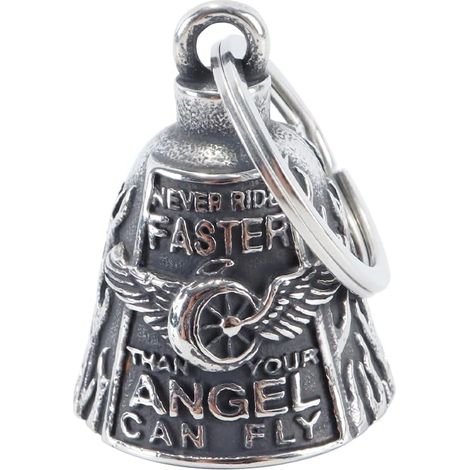 Cloche de Motard avec Anneau Porte-clés, Accessoire et pour Les Motards (1/5)