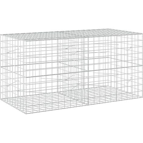 vidaXL Gabion with 3.5 mm Wire and 10x10 cm Mesh 200x100x100 cm (1/5)
