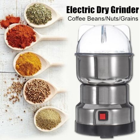 Moulin Électrique À Grains - Acier Inoxydable - 300 W - 220 V - Capacité 150 g - Pour Café Céréales Noix Épices (1/4)