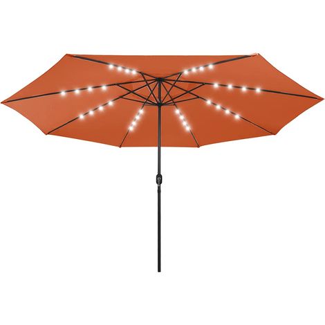 Maison Exclusive - Sonnenschirm mit LED-Beleuchtung 400 cm Terrak