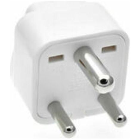 Type M travel adapter for South Africa and India – Secure 3-pin plug – Compact 36x36x46mm – Durable ABS material (1/5)