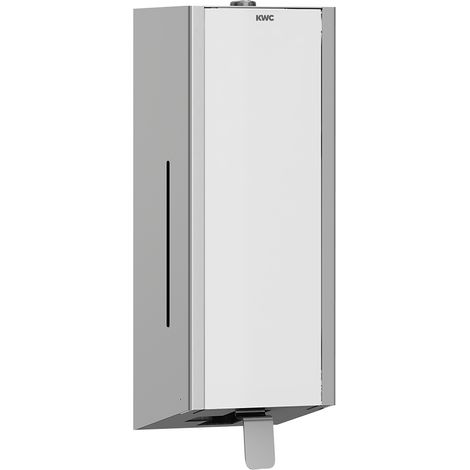 KWC AR Seifenspender, EXOS, Edelstahl,  AP, 120x345x120 mm, Front ESG weiß
