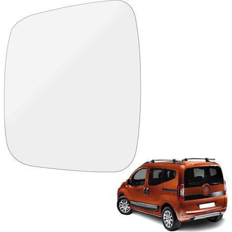 Außenspiegelglas links, beheiztes Außenspiegelglas links, kompatibel mit Fiorino, Qubo, Nemo und Bipper (1/5)