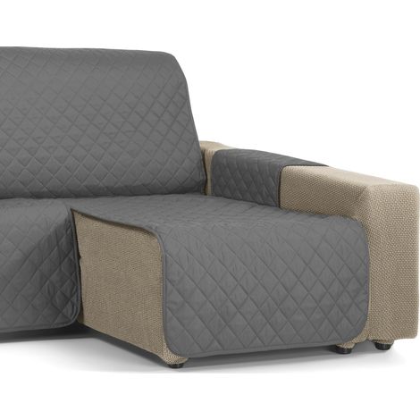 Housse de Chaise Longue rembourrée Ambre, 240 cm, Anthracite (1/5)