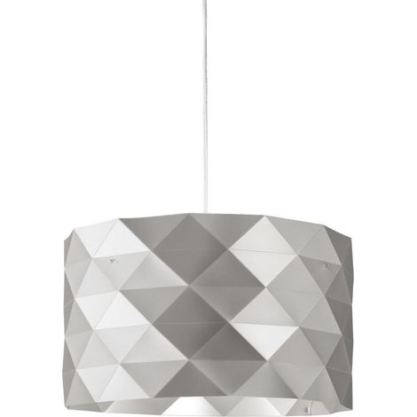 Suspension 3 Lumières Argent en métal chromé cm. 40 x 25h (1/2)