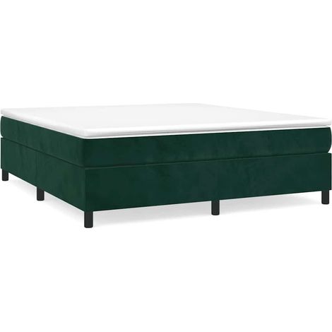 Maison Exclusive - Boxspringbettgestell Dunkelgrün 180x200 cm Sam (1/5)