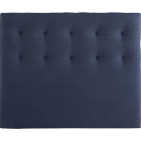Tête de lit déco capitonnée bleu marine Rêve - SOMEO 140 (1/4)