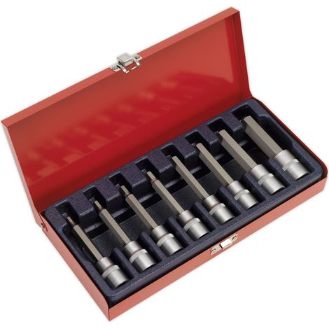 Sealey AK9310 Premier Hex Socket Bit Set 1/2"Sq Drive 8pc