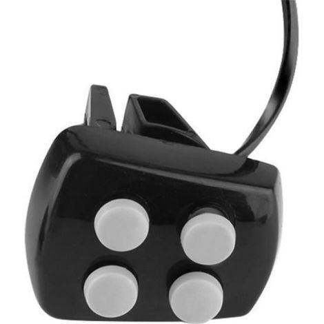 Vélo Faire du vélo 4 LED Sounds voiture de police sirène Lumière électrique Corne de Bell-noir (1/4)