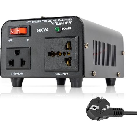 500 VA Voltage Transformer - 500W Voltage Converter 230 V to 110 V / 110 V to 230 V