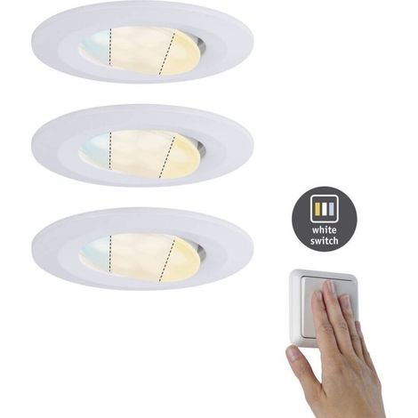 – Spot encastrable salle de bain 92999 – 3 lumières LED 15W blanc chaud 2700K – Protection IP65 pour pièces humides – Angle de diffusion 100° (1/5)