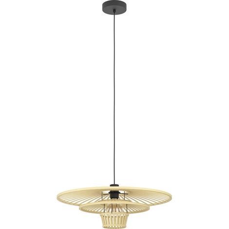 Lampe pendante en bois Lydney Ø 57cm - 44012