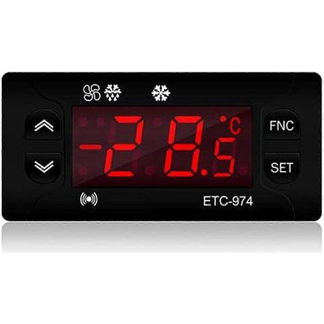 Régulateur de température miniature ETC-974 pour réfrigérateur, thermostat et régulateur de température (1/5)