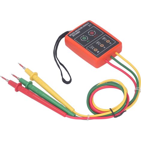 Testeur de séquence de phases triphasé portable, indicateur de rotation de phases AC SM852B, détecteur de tension et de courant pour installation électrique (1/5)