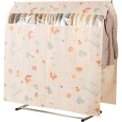Housse de vêtements suspendus 100 x 150 cm, étanche et anti poussière, protection parfaite pour penderie et tringle.