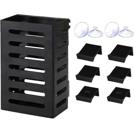 Lot de 2 supports pour plantes d'aquarium avec crochets et ventouses, pots suspendus pour plantes aquatiques décoratives d'aquarium bs (1/5)