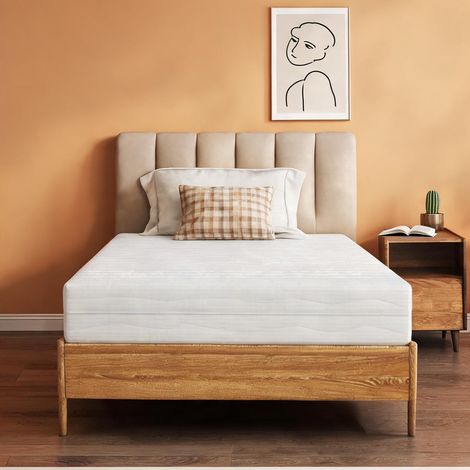Matelas coloris blanc en sponge 148 x 28 x 28 cm (1/5)