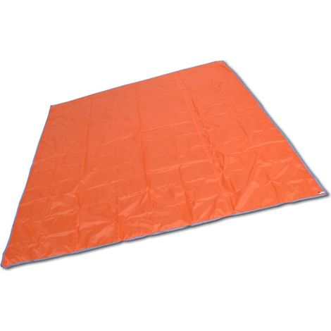 Tapis de pique-nique d'extérieur épais et imperméable, en tissu Oxford, polyvalent, pour le camping, les pique-niques et la tente, orange, 200 x 210 cm / 78,7 x 82,7 pouces (1/5)