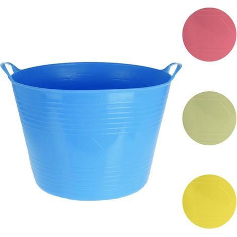 Facilitys – Seau de maçon flexible 27L en polypropylène – Multicolore pour rangement – Résistant et léger – Accessoire multiusage