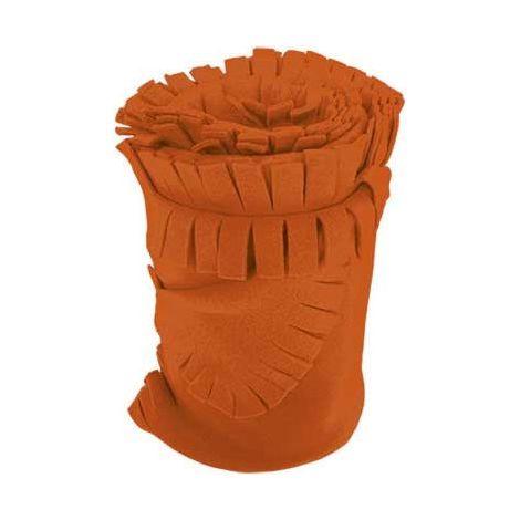 Manta bebé  en tejido polar antipeeling VALENTO Dreams  Naranja