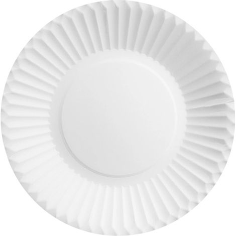 Piatti/griglie di carta monouso bianchi da 24 cm, 100 pezzi (1/3)