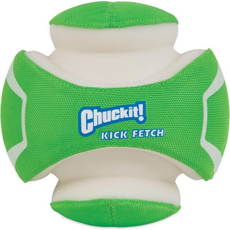 Kick Fetch Max Leuchtball, groß (20 cm), im Dunkeln leuchtendes Hundespielzeug