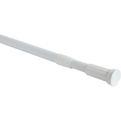 GELCO - barre de rideau de douche 22mm 140x260 clipper blanc