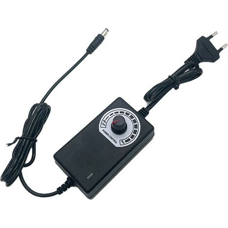 Alimentation Électrique Ajustable pour LED Ventilateurs et Moteurs Adaptateur Dc Européen avec de Vitesse (1/3)
