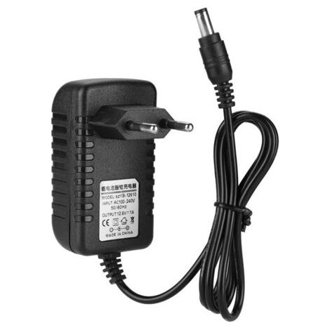 Chargeur de Batterie Lithium Intelligent 12.6V/1A avec Protection Multi-niveaux - Entrée 100-240V, Prise UE