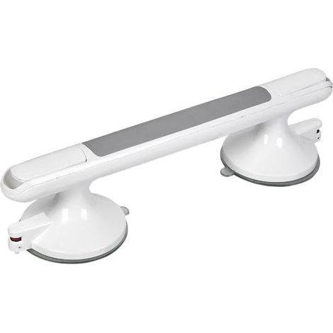 Poignée de sécurité murale antidérapante pour salle de bain et douche, poignée de main de soutien blanche, accessoire d'aide à la préhension pour baignoire et paroi de douche (1/5)