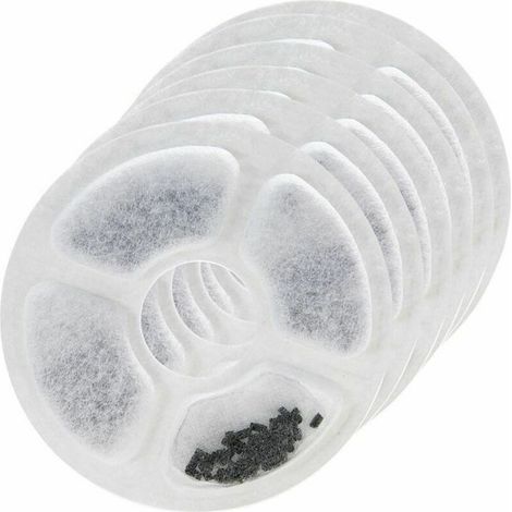 6 parts/box fleur fountain filter filter of replacement fountain to boire cat distributor water for Dadypet fountain for animals of company fountain to boire healthy and hygienic (1/5)