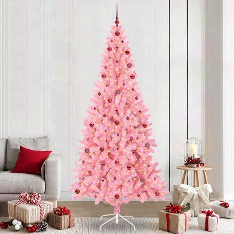 vidaXL Árbol de Navidad Rosa 240 cm PVC (1/5)
