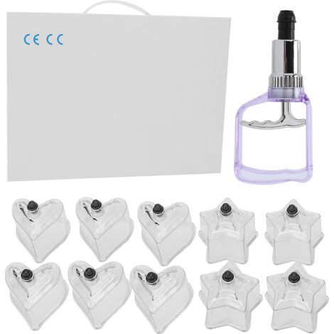 Kit professionnel de ventouses thérapie par aspiration vide avec pistolet pompe et coupelles massage (1/5)